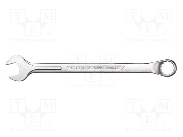 Wrench; bent,combination spanner; 7/8"; tool steel; 291mm