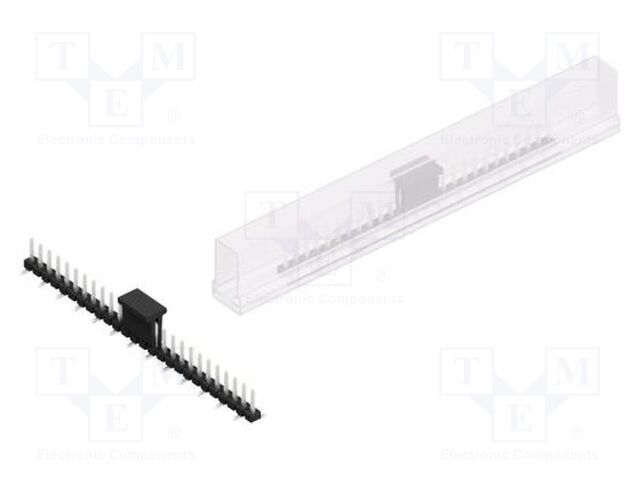 Connector: pin strips; pin header; male; PIN: 26; 2.54mm; SMT; 1x26