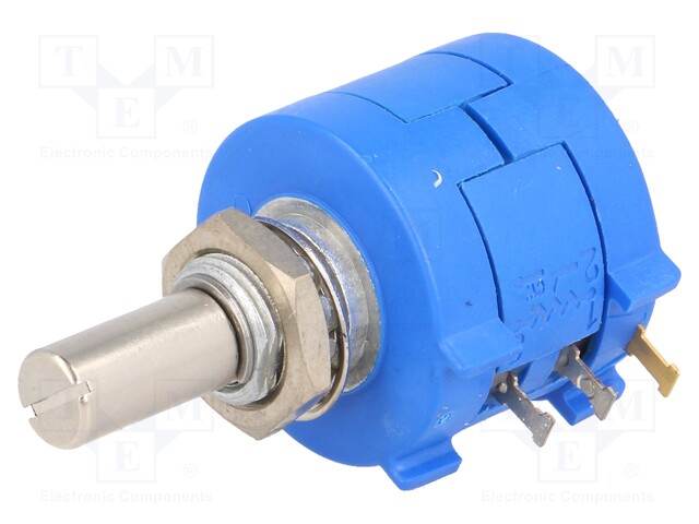 Potentiometer: shaft; multiturn; 1kΩ; 2W; ±5%; 6.35mm; linear; IP65