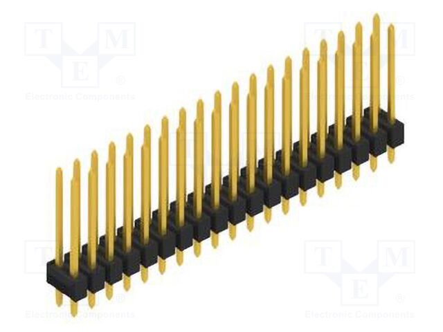 Connector: pin strips; pin header; male; PIN: 38; 2.54mm; THT; 2x19