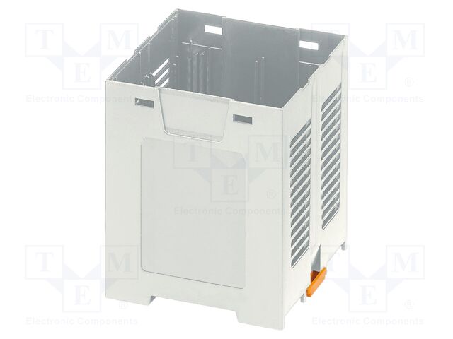 Enclosure base; grey; UL94V-0; EH 70; for DIN rail mounting