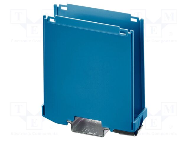 Enclosure base; with terminals; blue; UL94V-0; ICS25; X: 85.8mm