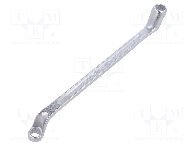 Wrench; box; 8mm,9mm; chromium plated steel; L: 185mm; offset