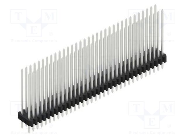 Connector: pin strips; pin header; male; PIN: 66; 1.27mm; THT; 2x33