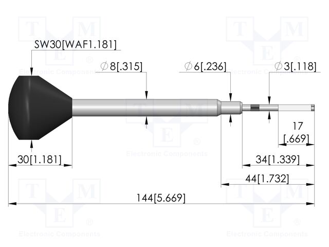 Tool: mounting tool; 3mm; SW-GKS