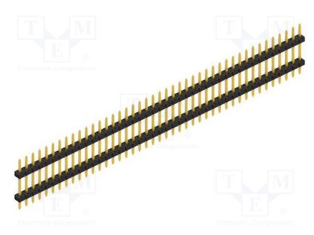 Connector: pin strips; pin header; male; PIN: 43; 2mm; THT; 1x43