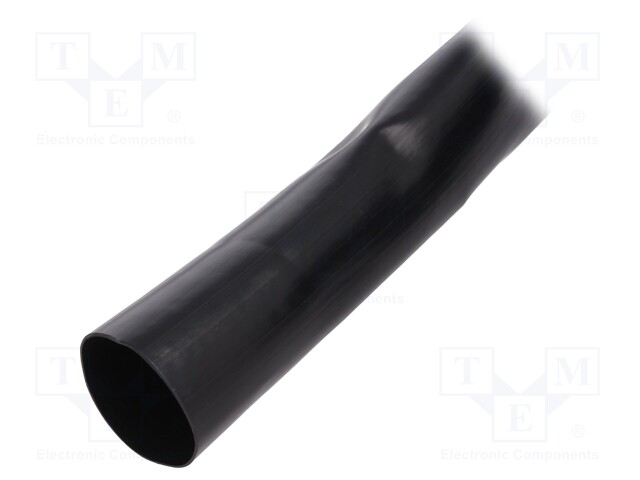 Insulating tube; Mat: PVC; black; -20÷125°C; Øint: 28mm; L: 10m