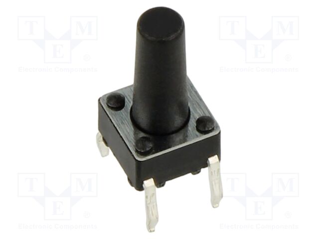 Microswitch TACT; SPST; Pos: 2; 0.05A/12VDC; THT; 2.45N; 6x6x3.5mm