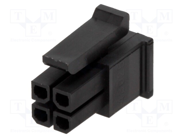 Plug; wire-board; female; Micro-Fit 3.0; 3mm; PIN: 4; for cable