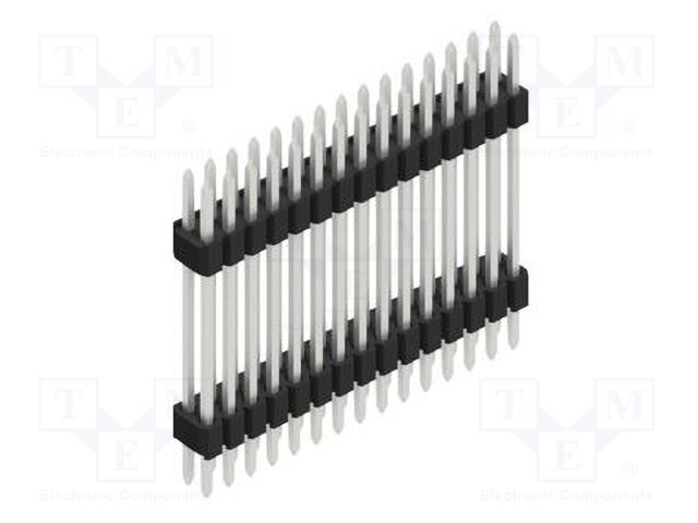 Connector: pin strips; pin header; male; PIN: 30; 1.27mm; THT; 2x15