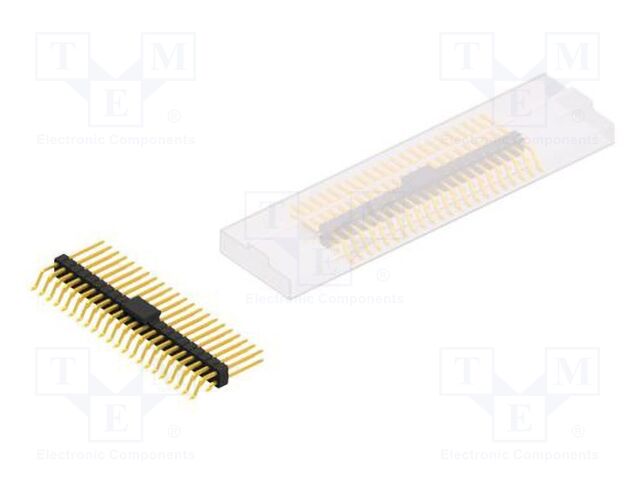 Connector: pin strips; pin header; male; PIN: 44; 2.54mm; SMT; 2x22