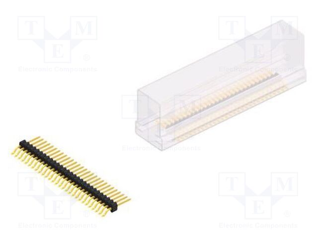 Connector: pin strips; pin header; male; PIN: 28; 1.27mm; SMT; 1x28