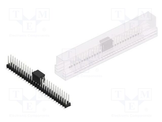 Connector: pin strips; pin header; male; PIN: 56; 2.54mm; SMT; 2x28