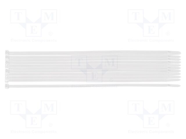 Cable tie; L: 200mm; W: 3.6mm; natural; 20pcs; EXTREME