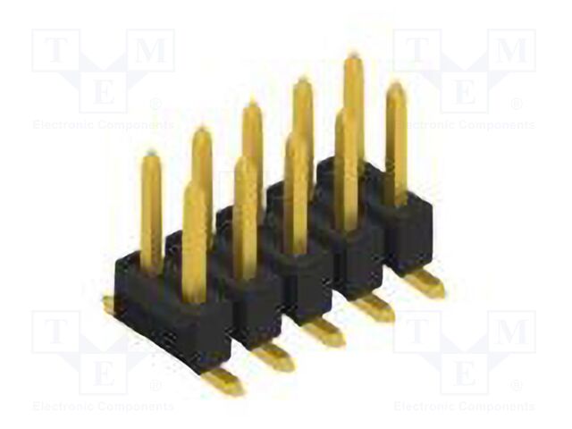 Connector: pin strips; pin header; male; PIN: 10; 2.54mm; SMT; 2x5
