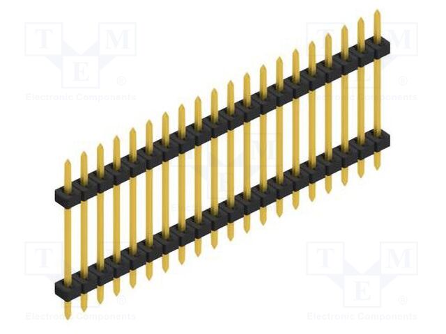 Connector: pin strips; pin header; male; PIN: 20; 2mm; THT; 1x20