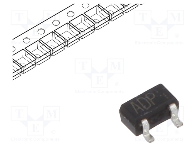 Transistor: NPN; bipolar; 11V; 50mA; 150mW; SOT416