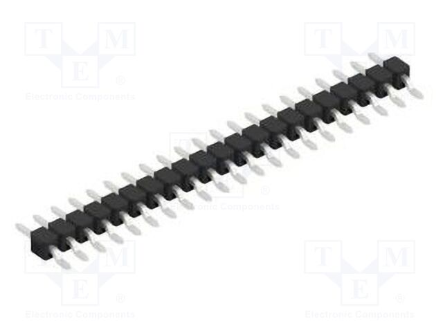 Connector: pin strips; pin header; male; PIN: 21; 2.54mm; SMT; 1x21