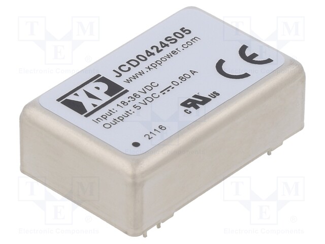 Converter: DC/DC; 4W; Uin: 18÷36V; 5VDC; Mounting: THT; Series: JCD