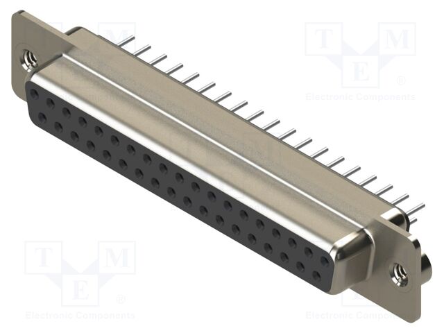 Connector: D-Sub; PIN: 37; socket; female; straight; THT; MHDD