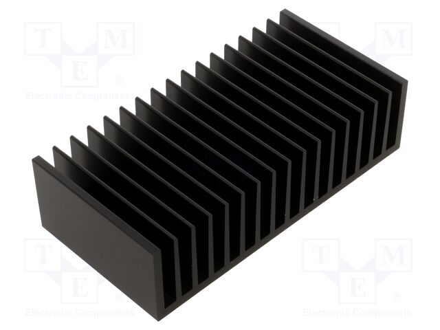 Heatsink: extruded; grilled; black; L: 75mm; W: 150mm; H: 40mm