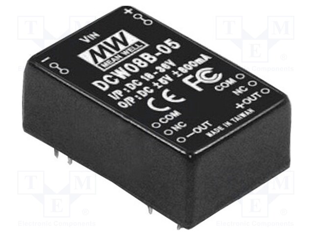 Converter: DC/DC; 8W; Uin: 18÷36V; Uout: 12VDC; Uout2: -12VDC; 15g
