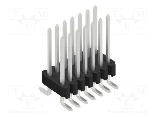 Connector: pin strips; pin header; male; PIN: 14; 1.27mm; SMT; 2x7