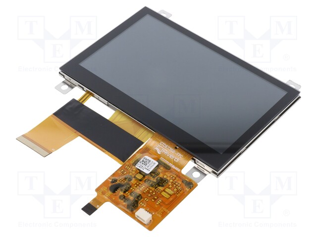 Display: TFT; 4.3"; 480x272; Window dimensions: 95.04x53.86mm