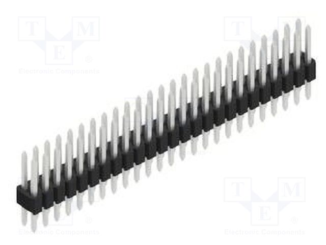 Connector: pin strips; pin header; male; PIN: 50; 1.27mm; THT; 2x25