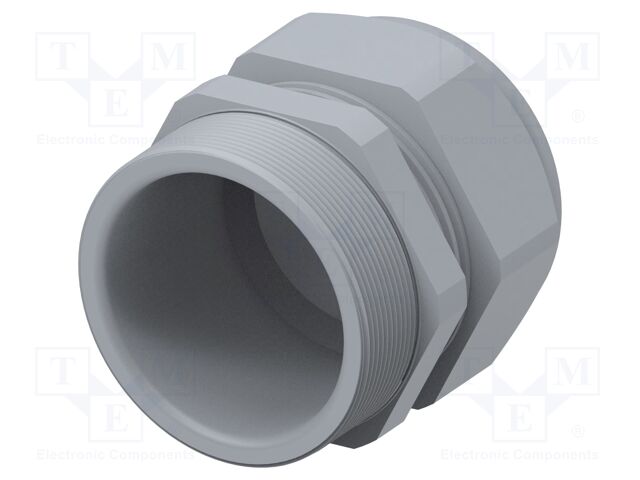 Cable gland; without nut; M63; 1.5; IP68; Mat: polyamide; grey
