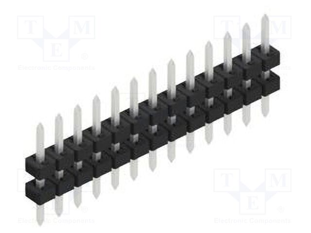 Connector: pin strips; pin header; male; PIN: 13; 2mm; THT; 1x13