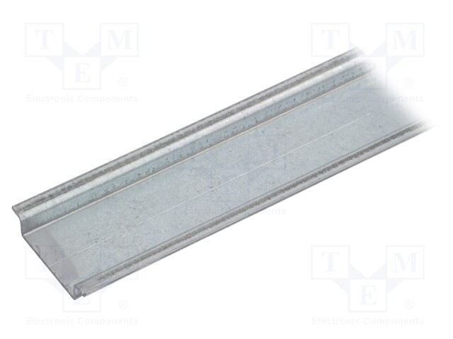 DIN rail; TS35; L: 1m; Mat: zinc-plated steel; Profile ht: 7.5mm