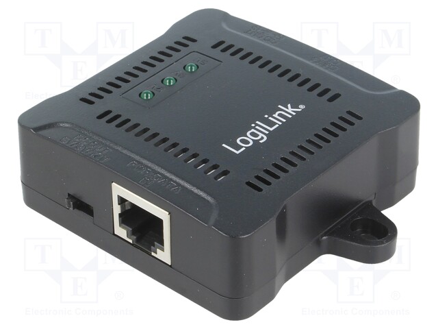 Extender PoE; PoE (PoE); black; RJ45 socket x2