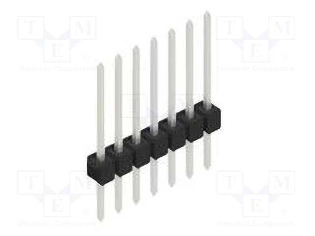Connector: pin strips; pin header; male; PIN: 7; 2.54mm; THT; 1x7