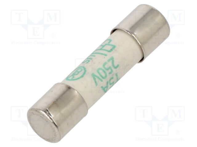 Fuse: fuse; ceramic; 5A; 250V; time-lag; 5x20mm; brass