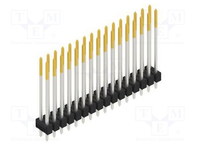 Connector: pin strips; pin header; male; PIN: 32; 2.54mm; THT; 2x16