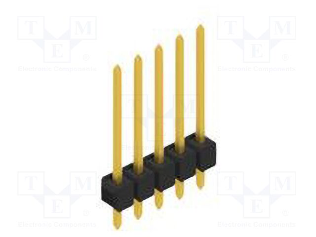 Connector: pin strips; pin header; male; PIN: 5; 2.54mm; THT; 1x5