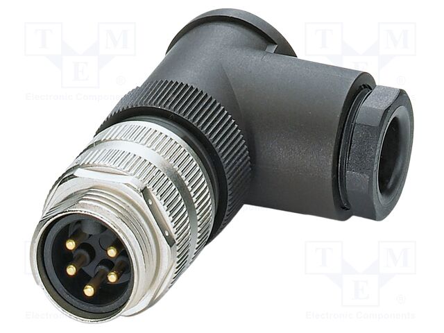 Connector: 7/8"; plug; PIN: 5; angled; unshielded; 9A; 300V; IP67