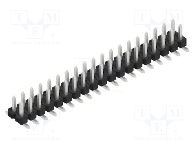 Connector: pin strips; pin header; male; PIN: 38; 2.54mm; SMT; 2x19