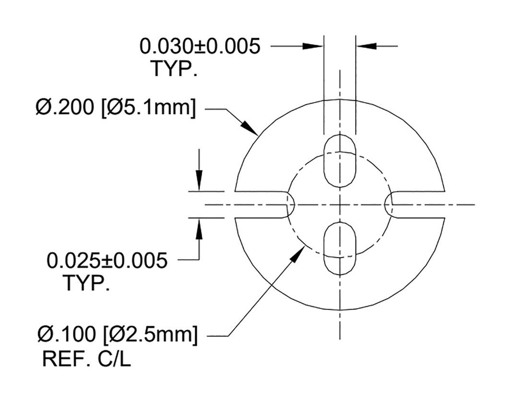 Spacer sleeve; LED; Øout: 6.5mm; ØLED: 5mm; L: 5mm; black; UL94V-0