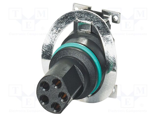 Connector: M8; PIN: 5; 3A; 30V; straight; shielded; contact insert