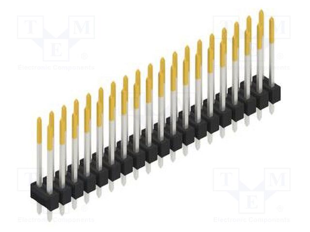 Connector: pin strips; pin header; male; PIN: 38; 2.54mm; THT; 2x19