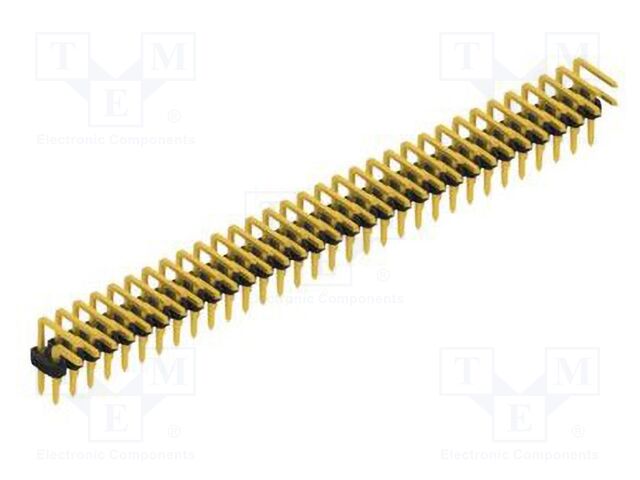 Connector: pin strips; pin header; male; PIN: 64; 2mm; THT; 2x32