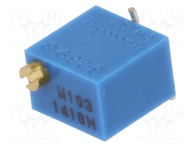 Potentiometer: mounting; vertical,multiturn; 10kΩ; 250mW; SMD