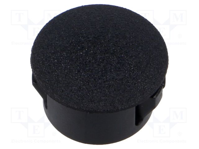 Accessories: stopper; H: 10.3mm; push-in,snap-fastener; black