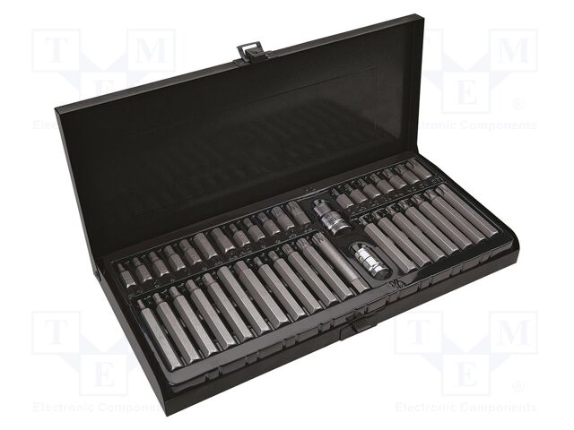 Kit: screwdriver bits; hex key,spline (12-angles),Torx®; bag