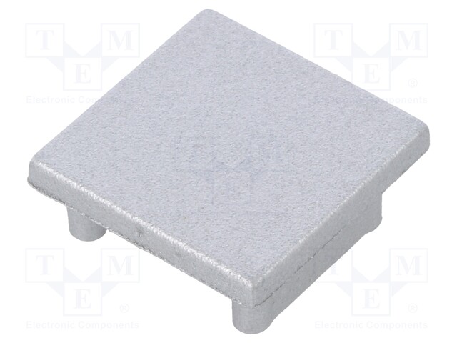 Cap for LED profiles; silver; ABS; Application: SMART16