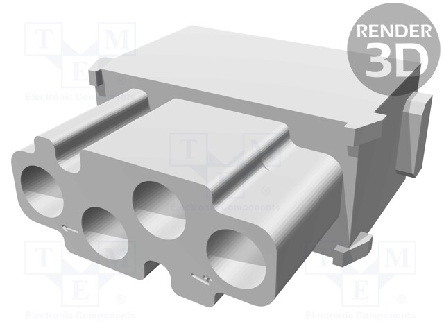 Connector: HDC; module; female; PIN: 4; 50V; 500cycles; UL94V-0