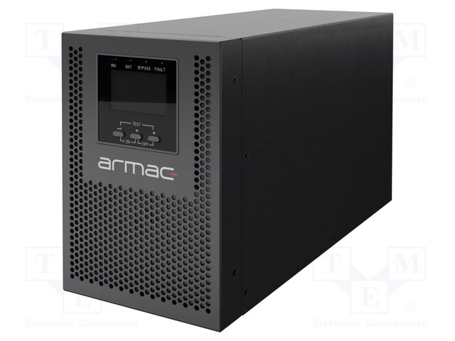 Power supply: UPS; 1kW; 1kVA; 208÷240V; 354x145x224mm; 9Ah; 6h