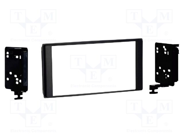Radio frame; Subaru; 2 DIN; black